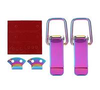 Bediffer Universal Purple Arrow Storage Case Hook Lock Clamp/Holder for Car Truck Hood, Reliable Fixing Function, 2pcs for Professional Use