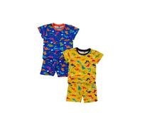 Bedlam Boy's 2 Pack Camo Print Shortie Pyjamas in Royal | Size: 3-4 Years Bedlam Royal 3-4 Years
