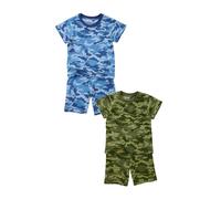 Bedlam Boy's 2 Pack Camo Print Shortie Pyjamas | Size: 2-3 Years Bedlam Multicolor 2-3 Years