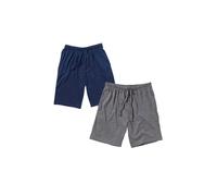 Bedlam Boy's Boys 2 Pack Jersey Pyjama Shorts in Dark Navy | Size: 13-14 Years Bedlam Dark Navy 13-14 Years