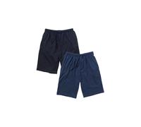 Bedlam Boy's Boys 2 Pack Jersey Pyjama Shorts in Navy | Size: 7-8 Years Bedlam Navy 7-8 Years