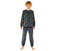 Bedlam Boy's Boys Soft Touch Velour Gaming Pyjamas in Black | Size: 9-10 Years Bedlam Black 9-10 Years