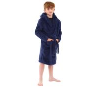 Bedlam Boy's Fluffy Fleece Fleece Gown in Navy | Size: 11-12 Years Bedlam Navy 11-12 Years