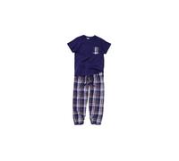 Bedlam Boy's Long Check Pyjama Set in Navy | Size: 11 Years Bedlam Navy 11 Years