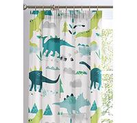 Bedlam Kids Dino Glow In The Dark Lined Pencil Pleat Curtains, Multi, 66 x 72 Inch