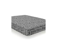 Bedlam Football' Crazy Kids Fitted Sheet in Grey | Size: Single Fitted Bedlam Grey Single Fitted