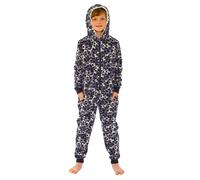 Bedlam Football Fleece Onesie in Black | Size: 13-14 Years Bedlam Black 13-14 Years