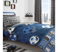 Bedlam Football Print Reversible Duvet Cover Set