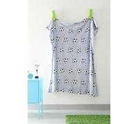 Bedlam 'Football' Super Soft Fleece Throw in Grey | Size: 43 cm x 43 cm Bedlam Grey 43 cm x 43 cm
