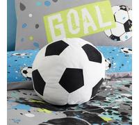 Bedlam - Football - Velvet Shaped Cushion - in Black