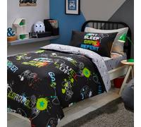Bedlam Game Glow Kids Gamer Themed Duvet Cover Set Glows In The Dark