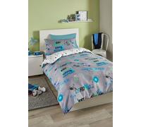 Bedlam Game Glow In Dark Children's Reverse Duvet Cover Bedroom Collection Grey