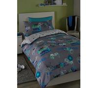 Bedlam Gamer Glow in the Dark Duvet Cover Set Blue