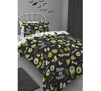 Bedlam Glow in the Dark Trick or Treat Halloween Duvet Cover Set Multi