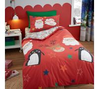 Bedlam Ho Ho Ho Festive Print Duvet Cover Set
