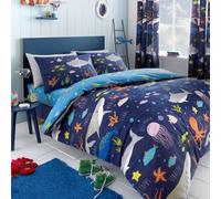 Bedlam Kids Sea Life Glow In The Dark Duvet Cover Set, Multi