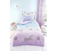 Bedlam Ombre Unicorn Glow in the Dark Duvet Cover Set Lilac