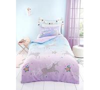 Bedlam Ombre Unicorn Glow In The Dark Duvet Cover Set Print