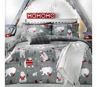 Polar Bears Duvet Cover Silver King