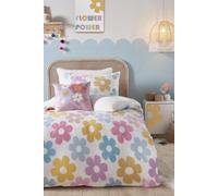 Bedlam 'Retro Flower' Fleece Duvet Cover Set | Size: Single Bedlam Multicolor Single