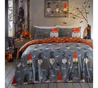 Bedlam Scary Gonks Glow In The Dark Halloween Grey Duvet Cover Set