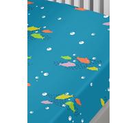 Bedlam Kids Sea Life Fitted Sheet, Multi, Single