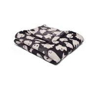 Bedlam - Halloween Fleecy Bed Throw - Spooky Ghosts - 120 x 150cm in Grey, (SYGGYZJPPU)