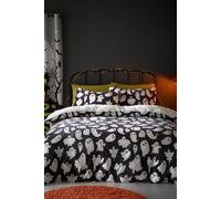 Bedlam - Halloween Spooky Ghost Fleece Duvet Cover - Single Bedding Size (140 x 200cm) - Reversible Design - Soft & Cosy Teddy Fleece in White - Cute Ghost Bedding - Halloween Decorations