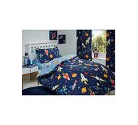 Bedlam Supersonic Glow In The Dark Single Duvet Cover Set Print