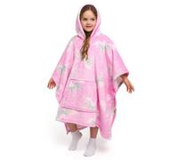 Bedlam Unicorn Super Cosy Plush Pink Hooded Throw
