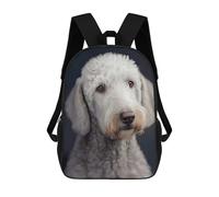 Bedlington Terrier Backpack, 3D Printed School Bag, School Lunch Bag, Travel Backpack, Friends Backpack, School Backpack for Girls And Boys 17inch