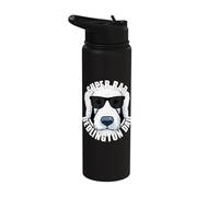 Bedlington Terrier Dad Funny Dog Father Stainless Steel Insulated Water Bottle