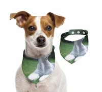 Bedlington Terrier Funny Dogs Furry Dogs Pets,Dog Bandanas Cotton Pet Scarf Adjustable Bibs for Pet,S