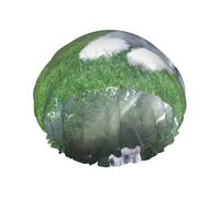 Bedlington Terrier Funny Dogs Furry Dogs Pets,Shower Cap Nightcap Double Layer Waterproof Elastic Bath Cap Reusable Hair Cap