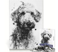 Bedlington Terrier Jigsaw Puzzles 1000 Pieces for Teenagers Improve Memory Peaceful Fun Laser Cut Heartfelt Gift (38x26cm)