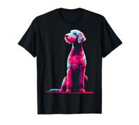 Bedlington-Terrier Lover Motif Dog Portrait Graphic T-Shirt
