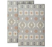 BedLooms Door Mat 60x110 cm 2 Pack - Non Slip Heavy Duty Indoor Outdoor muddy mats for dogs UK - Stylish & Printed Welcome Front Doormat - Dirt Trapper Kitchen Floor Mat Inside Outside Doormats, Nova