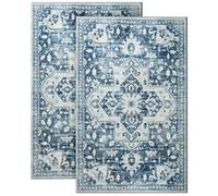 BedLooms Door Mat 60x110 cm 2 Pack - Non Slip Heavy Duty Indoor Outdoor Washable muddy mats for dogs - Stylish Welcome Front Doormat - Dirt Trapper Kitchen Floor Mat Inside Outside Doormats, Tranquil