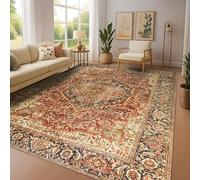 BedLooms Machine Washable Rugs Living Room 120 x 170 cm Large - Traditional Vintage Boho Rugs for Bedroom - Oriental Floral Design Area Rugs for Kids Room Lounge Short Pile Floor Carpet (Majestic)
