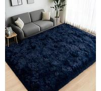 BedLooms Rugs Living Room 120 x 170 cm - Large Navy Area Rugs for Bedroom Non Slip - Modern Super Soft Plush Carpets Fluffy Shaggy Rug for Lounge, Dining Room - Non Shedding Bedside Rug for Kids Room