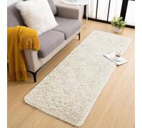 BedLooms Rugs Living Room - Cream Area Rugs for Bedroom, Hallway Runner 60x220 cm Anti Slip - Modern Super Soft Plush Carpets Fluffy Shaggy Rug for Lounge - Non Shedding Bedside Rug for Kids Room