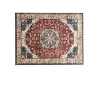 Bedlooms Whisper Cashmere Rug 40X60Cm, Red Floral Pattern, Non-Slip, Stain Resistant, Thick Soft Doormat