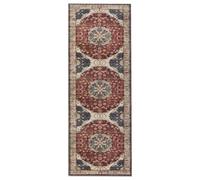 Bedlooms Whisper Cashmere Rug 80X150Cm, Red Floral Pattern, Non-Slip, Stain Resistant, Thick Hallway & Corridor Runner