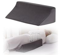 Bedluxe Wedge Pillow for Side Sleeping, Comfort Foam Back Pillow for Side Sleeper, Bed Wedges & Body Positioners for After Surgery, Pregnancy Support, Back Pain, Preventing Bedsores, Short Plush