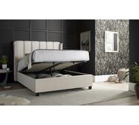 Bedmaster Aurora Natural Velvet Ottoman Bed - King Size