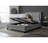 Bedmaster Brandon Fabric Ottoman Bed And Neptune Spring Mattress In Grey Grey Double