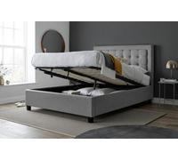 Bedmaster Brandon Grey Fabric Ottoman Bed And Neptune Spring Mattress King Size