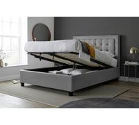Brandon Fabric Ottoman Bed Bedmaster Grey Double