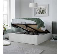Bedmaster Dawson Wooden Ottoman Bed And Super Ortho Orthopaedic Mattress In White White King