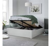 Bedmaster Dawson White Wooden Ottoman Bed Kingsize